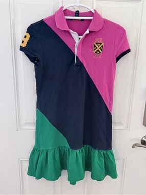 Ralph Lauren Polo Dress 16/XL | Colorblock Y2K